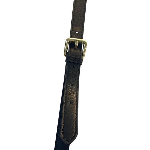 J. McLaughlin Fiona Faux Fur Handbag in Leopard Leather Strap Gold Hardware - Picture 9 of 9